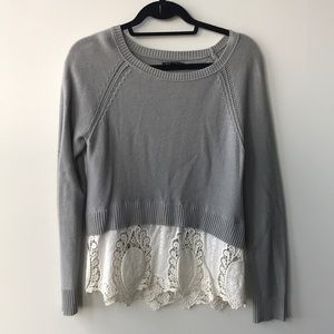 American Eagle Lace Detail Sweater